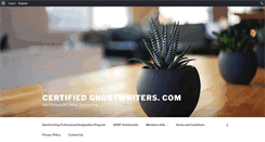 Desktop Screenshot of certifiedghostwriters.com