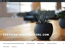Tablet Screenshot of certifiedghostwriters.com
